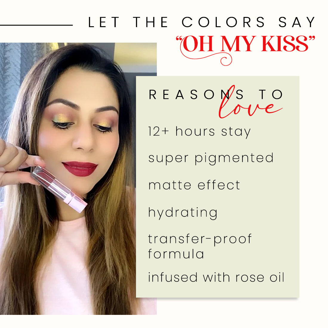 Coloressence OMK Non Transfer Liquid Lip Color | 6 ml | iBellaa