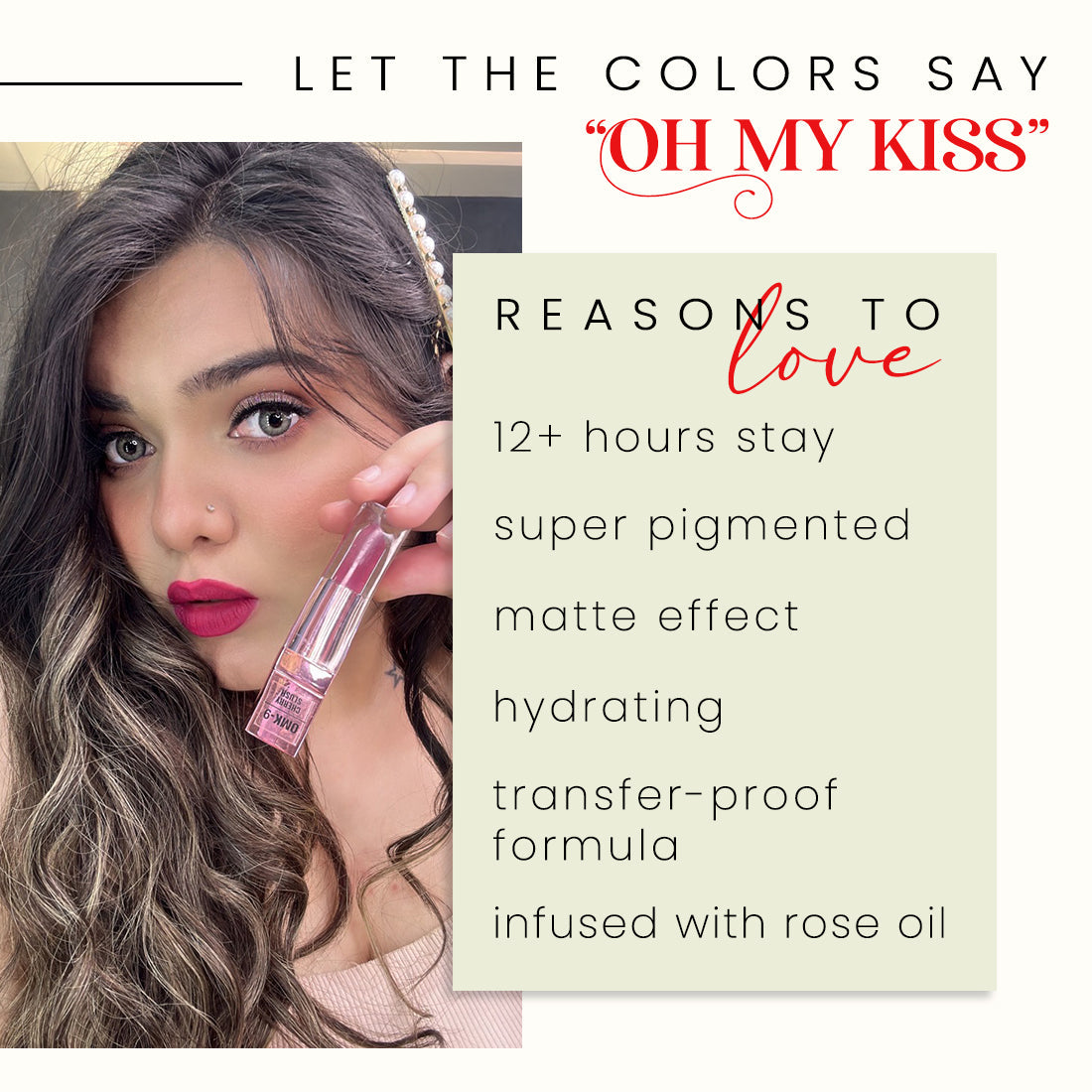 Coloressence OMK Non Transfer Liquid Lip Color | 6 ml | iBellaa