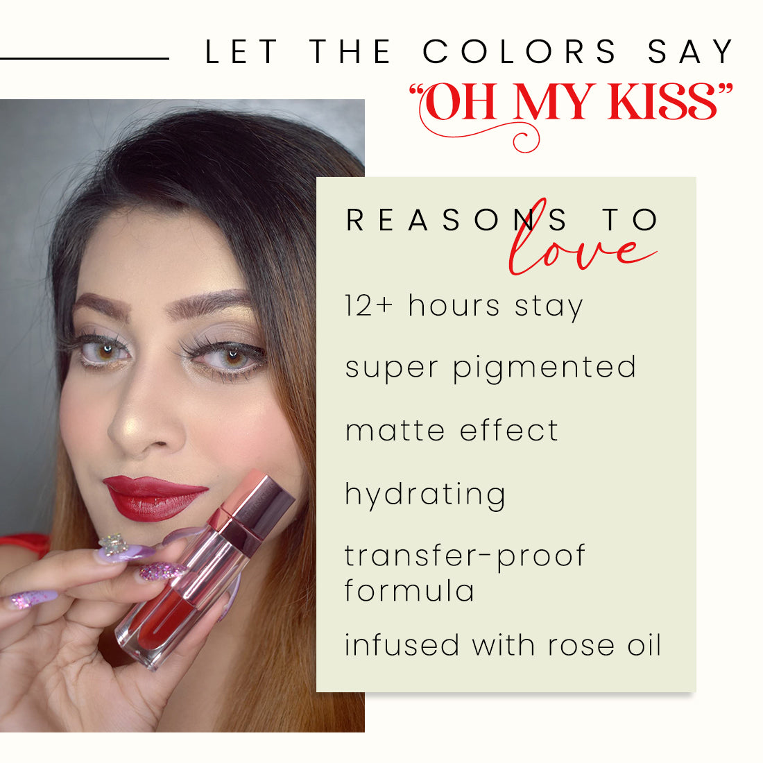Coloressence OMK Non Transfer Liquid Lip Color | 6 ml | iBellaa