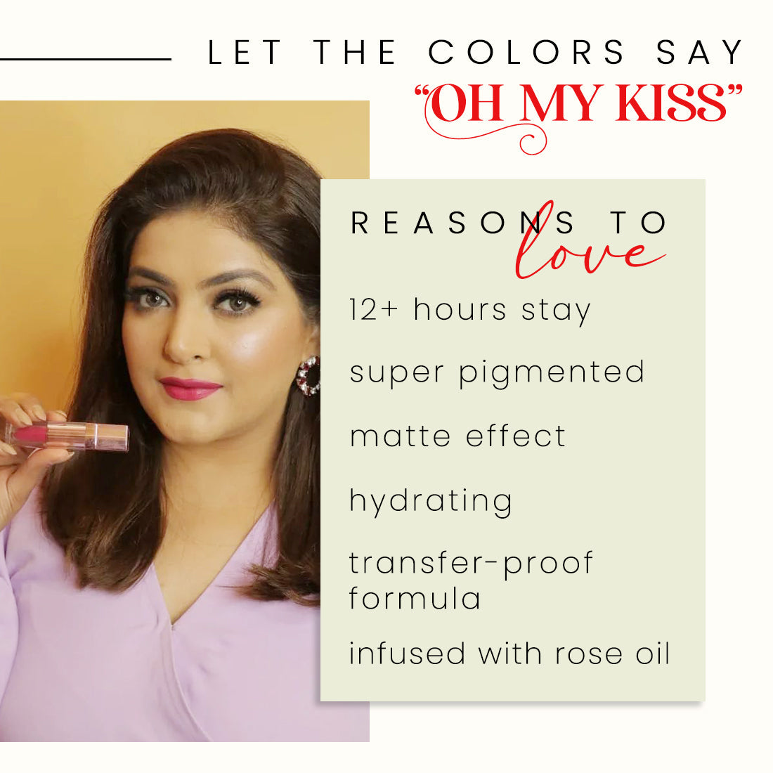 Coloressence OMK Non Transfer Liquid Lip Color | 6 ml | iBellaa