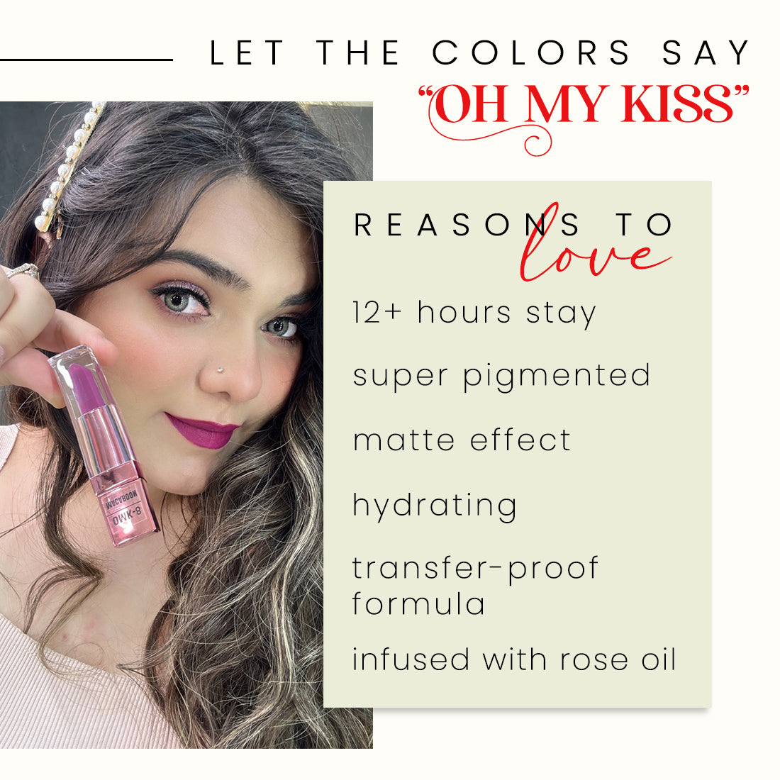 Coloressence OMK Non Transfer Liquid Lip Color | 6 ml | iBellaa