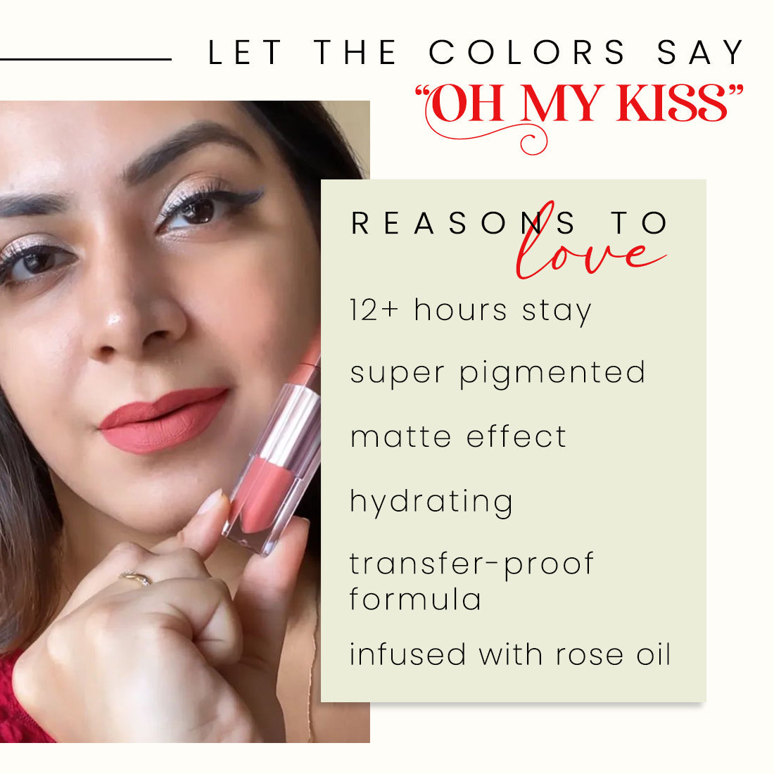 Coloressence OMK Non Transfer Liquid Lip Color | 6 ml | iBellaa