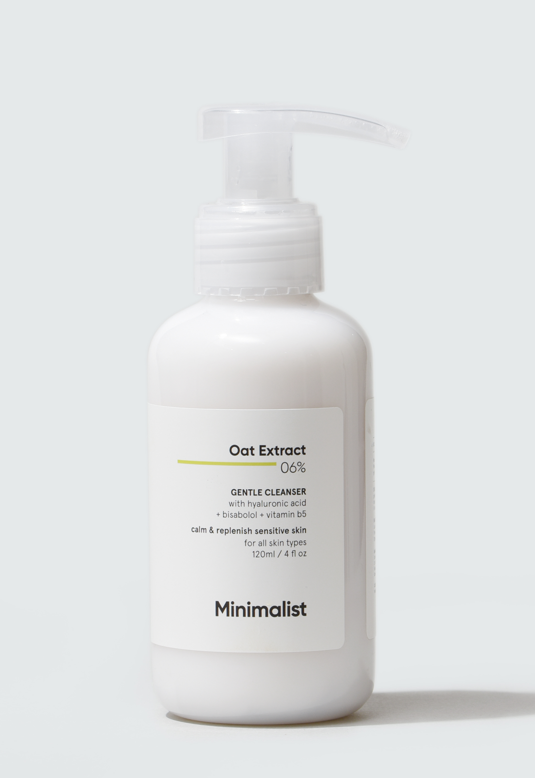 Minimalist Oat Extract 6% Gentle Cleanser | 120 ml | iBellaa
