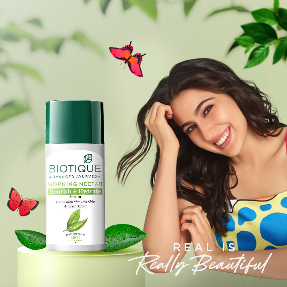 Biotique MORNING NECTAR Nourish & Hydrate Serum 40ml | iBellaa