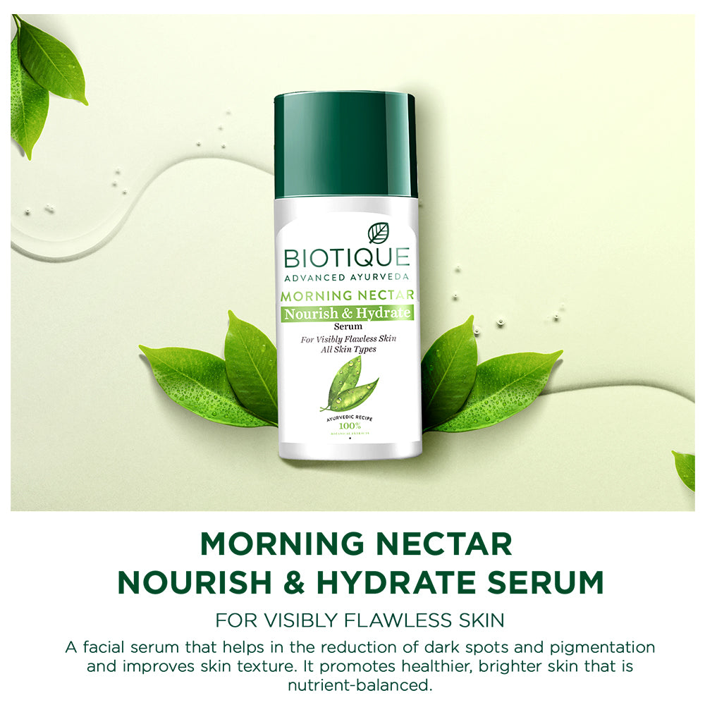 Biotique MORNING NECTAR Nourish & Hydrate Serum 40ml | iBellaa