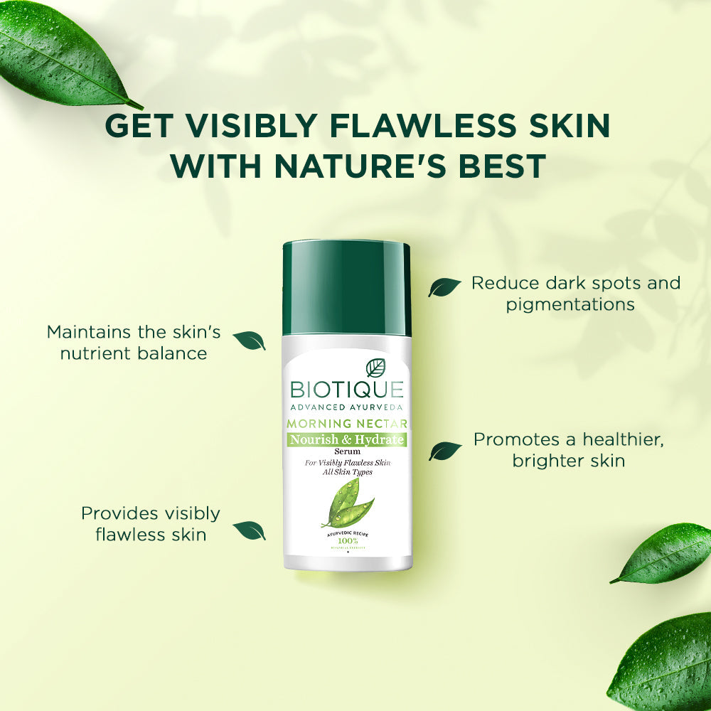 Biotique MORNING NECTAR Nourish & Hydrate Serum 40ml | iBellaa