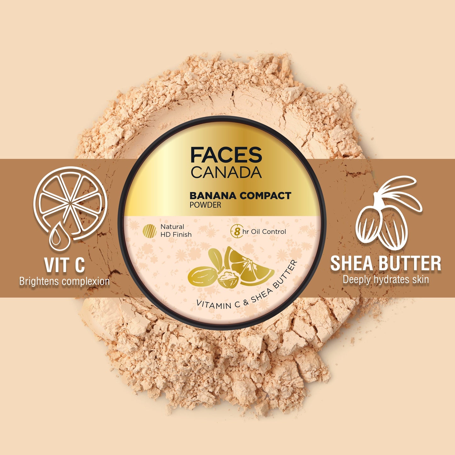 Faces Canada Banana Compact Powder | 9 g | iBellaa