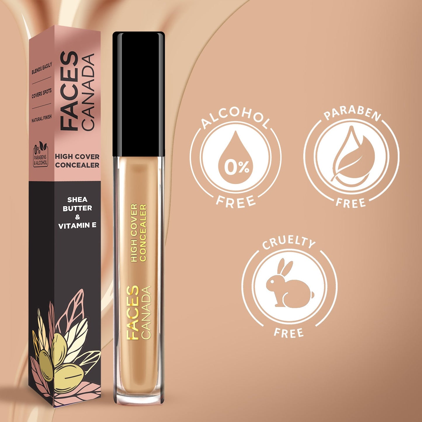 Faces Canada High Cover Concealer | 4 ml | iBellaa