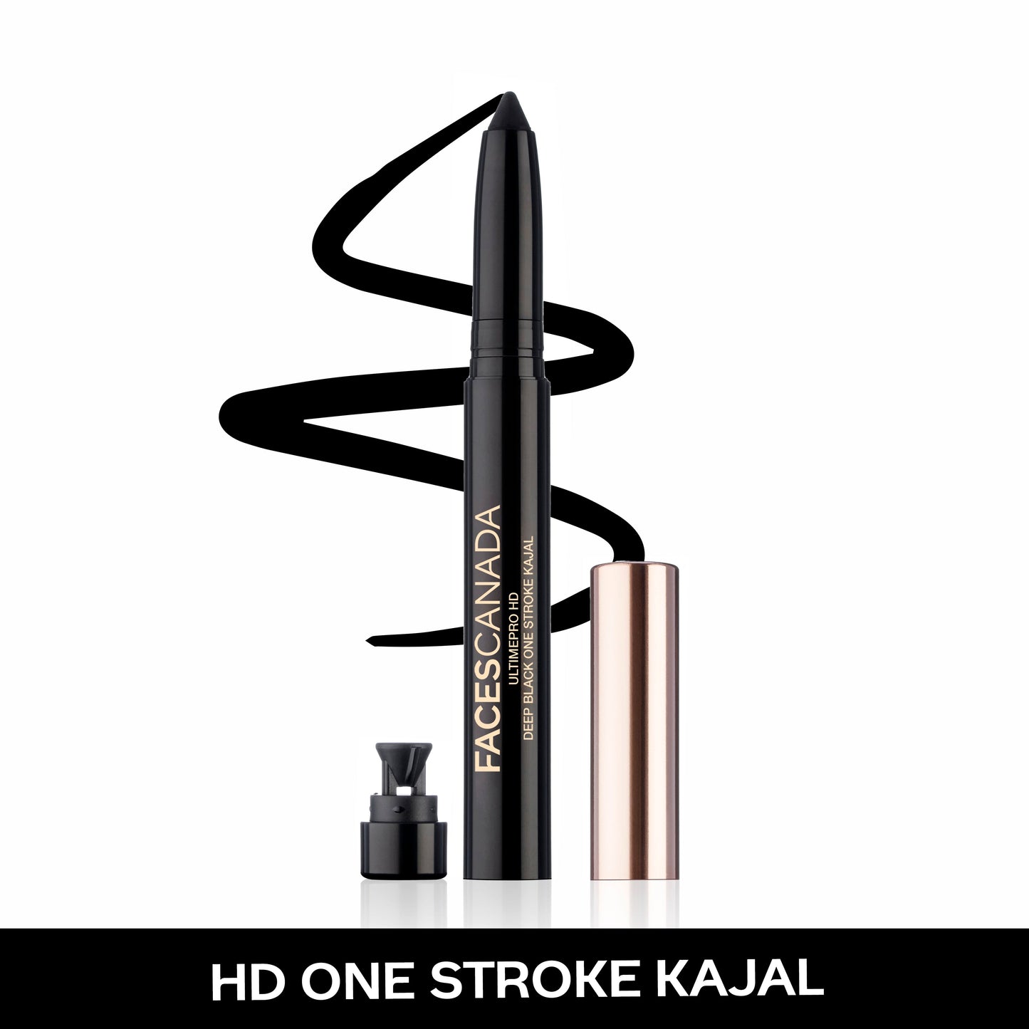 Faces Canada Ultime Pro HD Deep Black One Stroke Kajal | 1.4 g | iBellaa