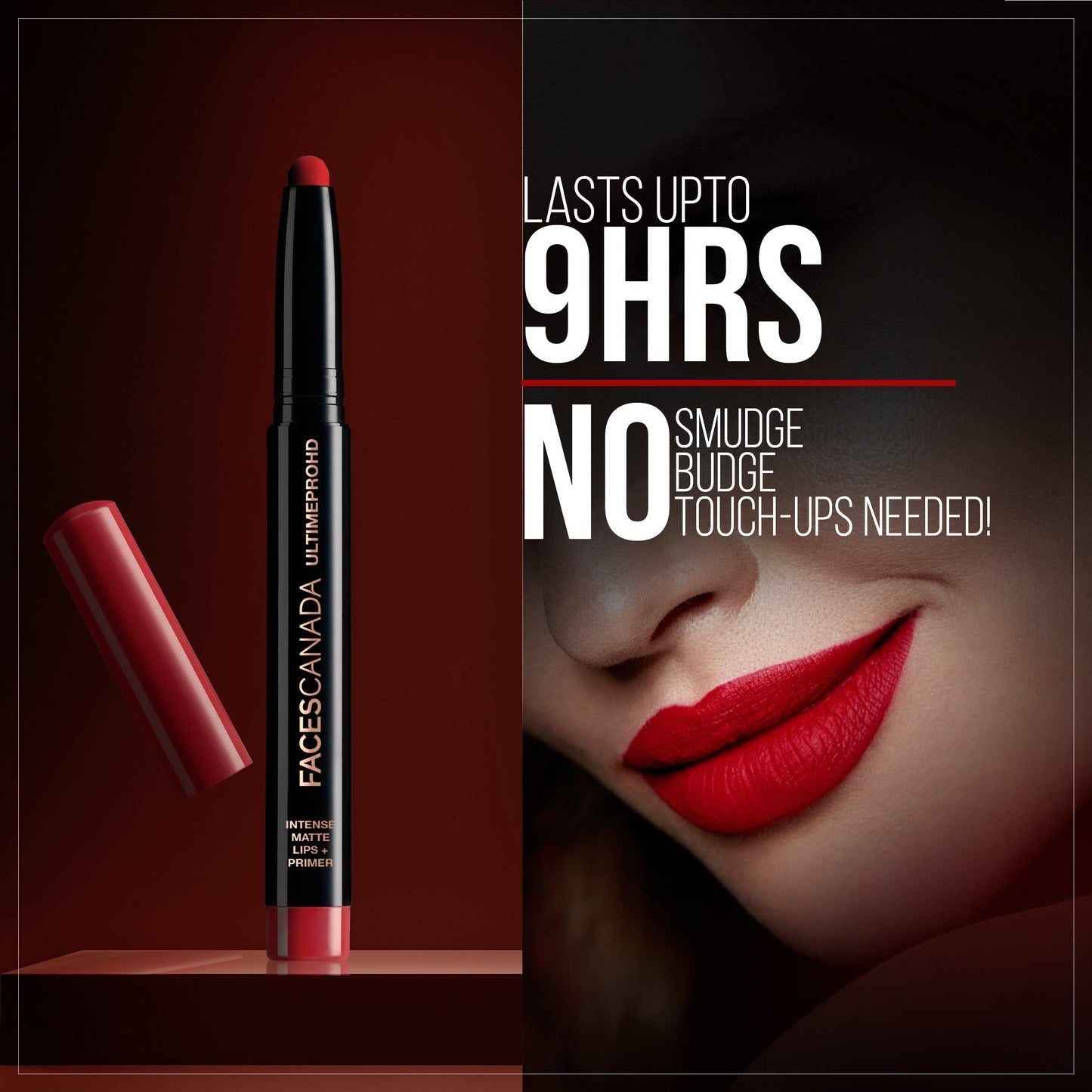 Faces Canada Ultime Pro HD Intense Matte Lips + Primer | 1.4 g | iBellaa