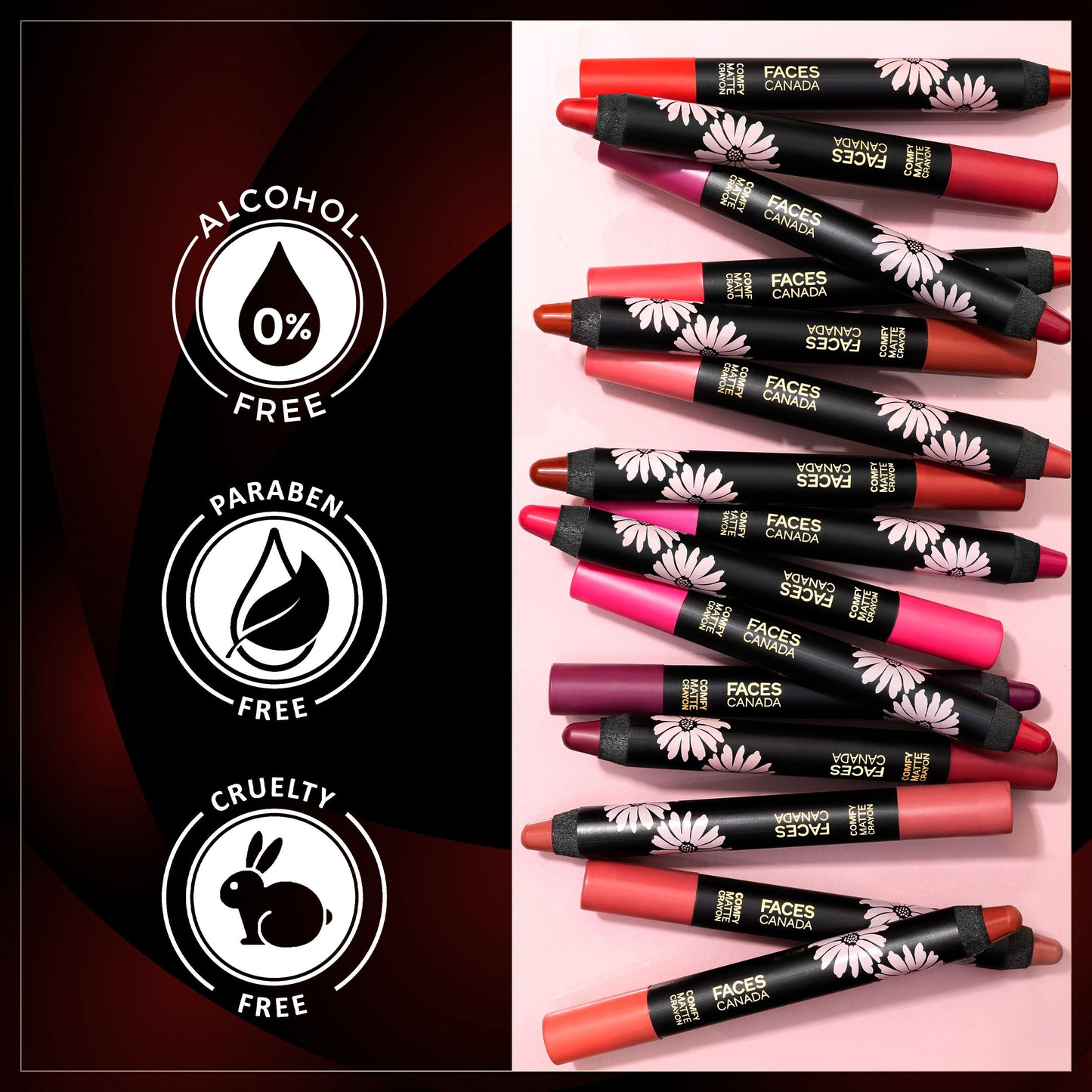 Faces Canada Comfy Matte Crayon | 2.8 g | iBellaa