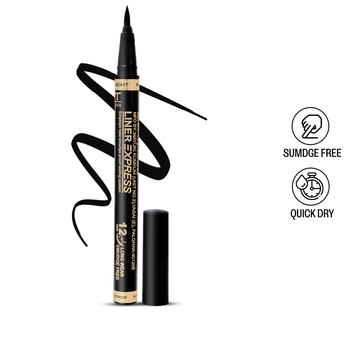 Insight Cosmetics Liner Express Eyepen Shiny Black | 1.5 g | iBellaa