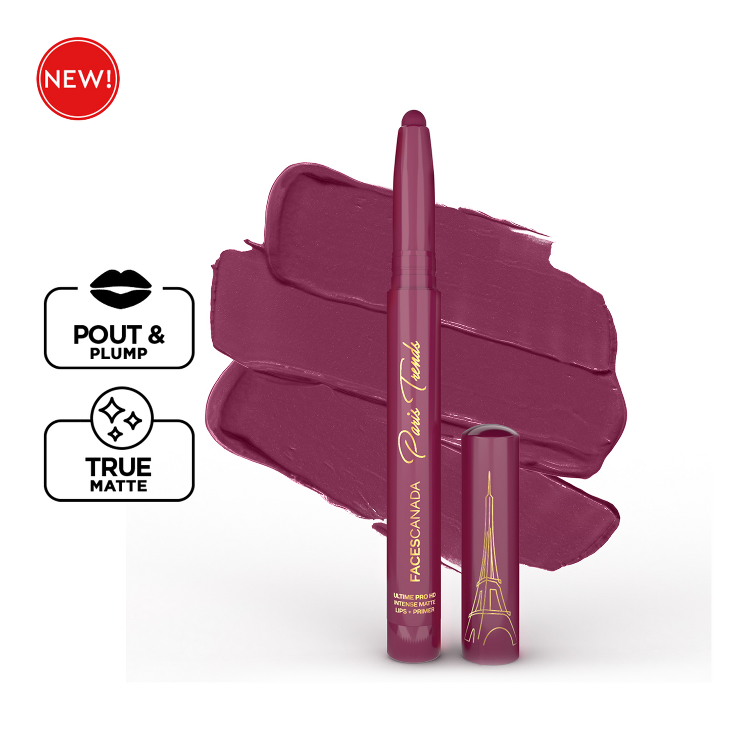 Faces Canada Ultime Pro HD Intense Matte Lips + Primer | 13 g | iBellaa