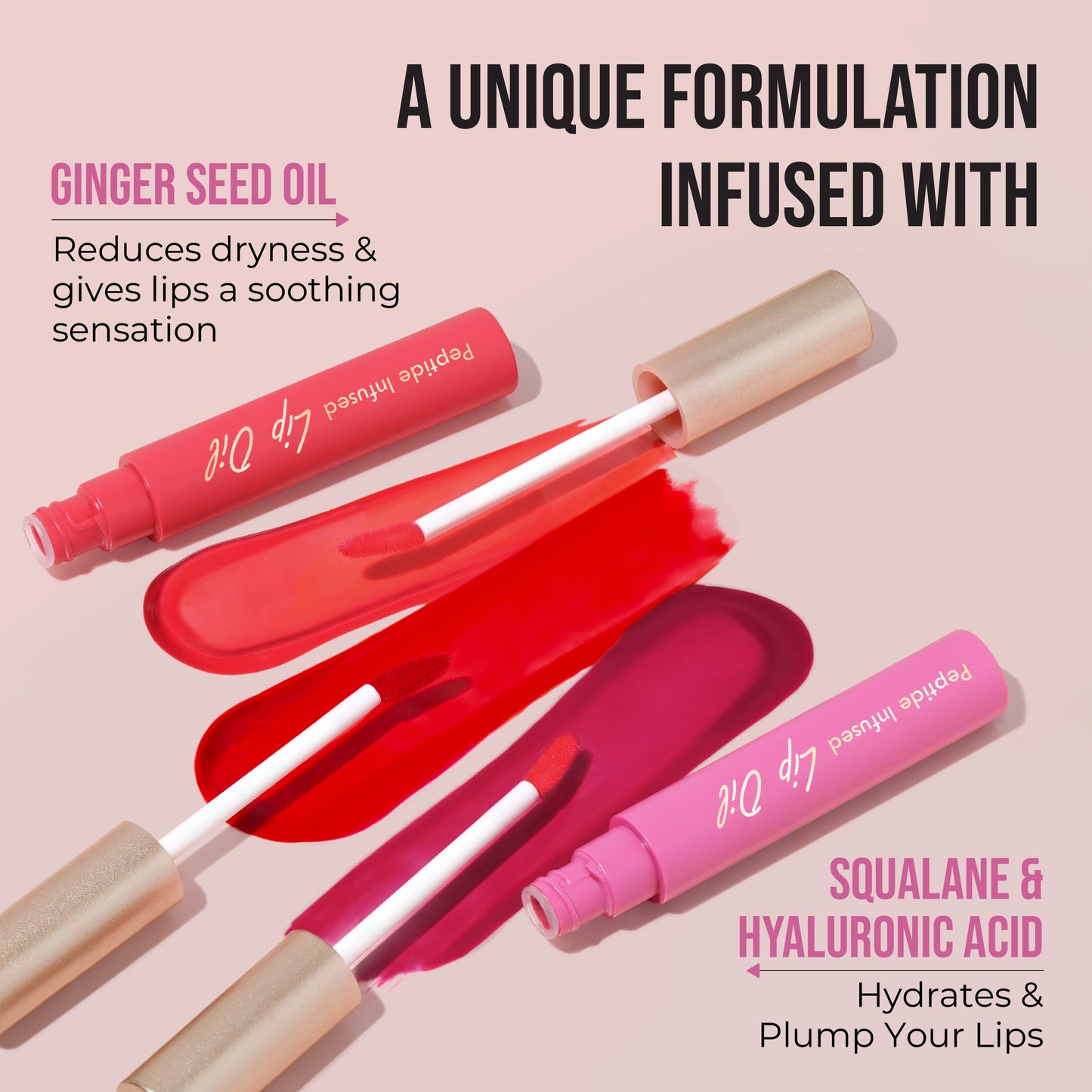 Insight Cosmetics Peptide Infused Lip Oil | 4.5 g | iBellaa