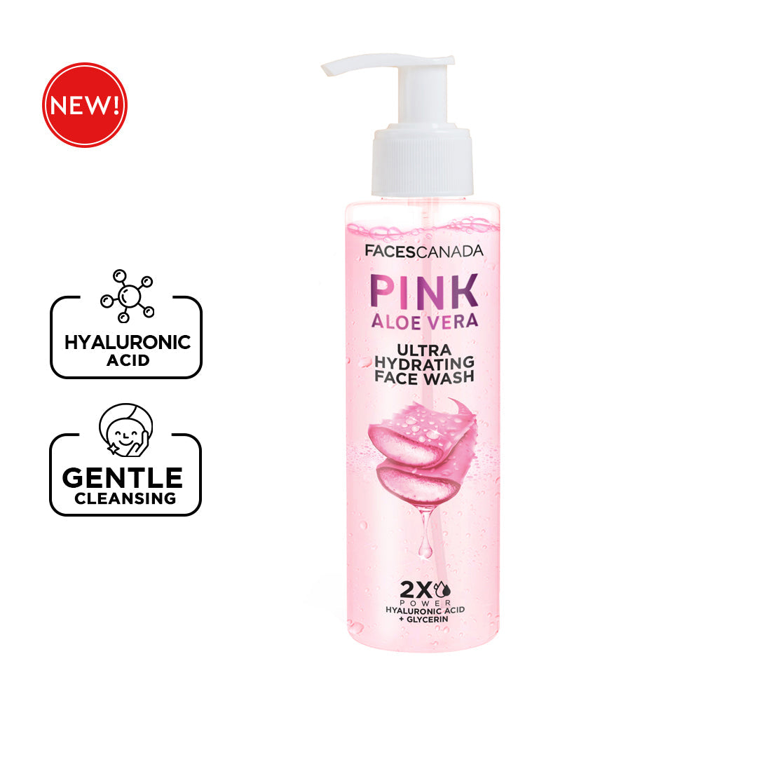 Faces Canada Pink Aloe Vera Ultra Hydrating Face Wash | 100 g | iBellaa