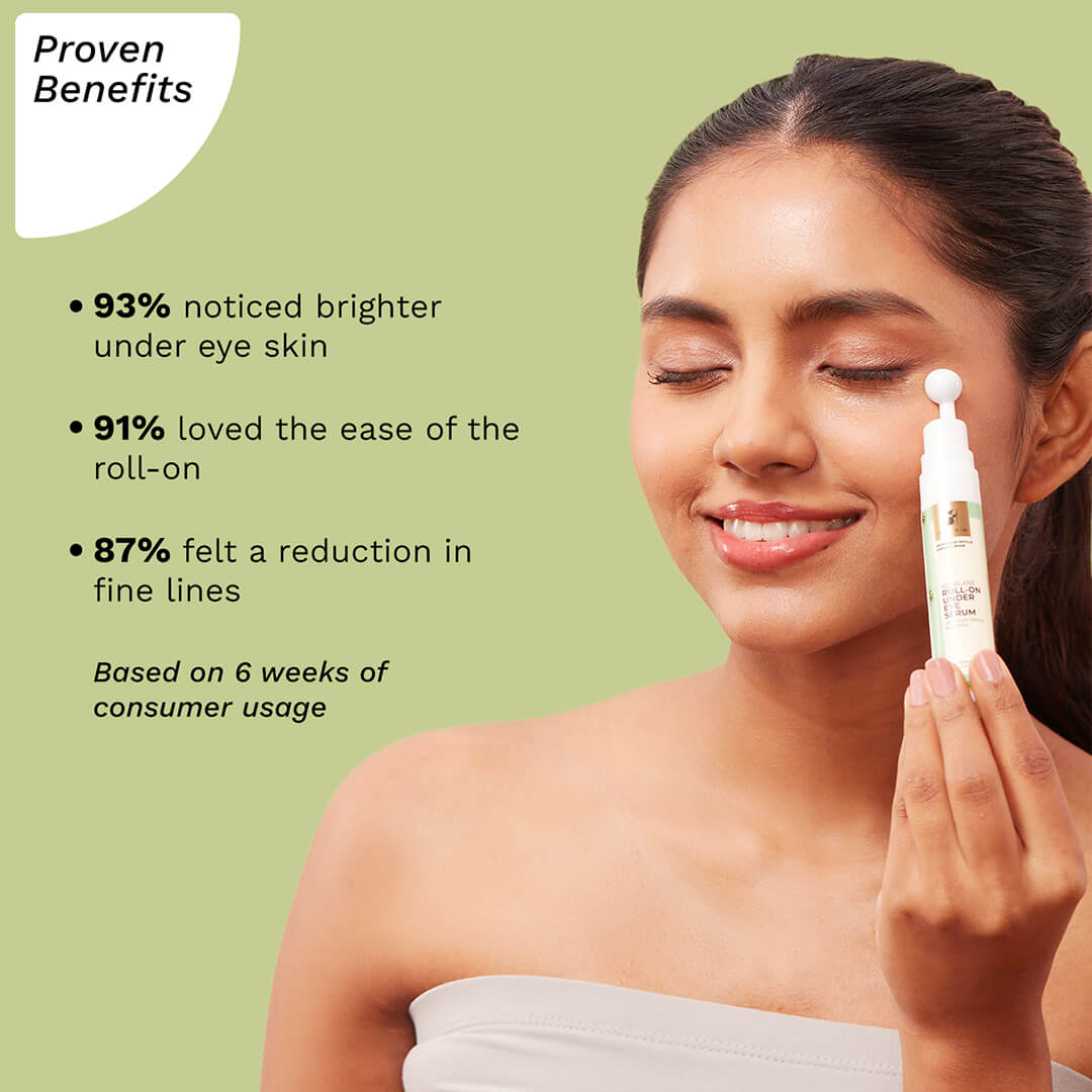 Pilgrim Squalane Roll-On Under Eye Serum | 15 ml | iBellaa