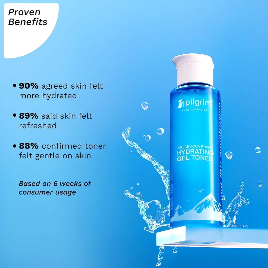 Pilgrim Swiss Aqua Rush™ Hydrating Gel Toner | 100 ml | iBellaa