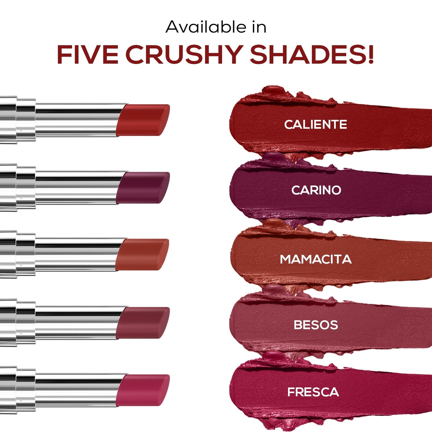 RENEE Crush Glossy Lipstick, 4gm | iBellaa
