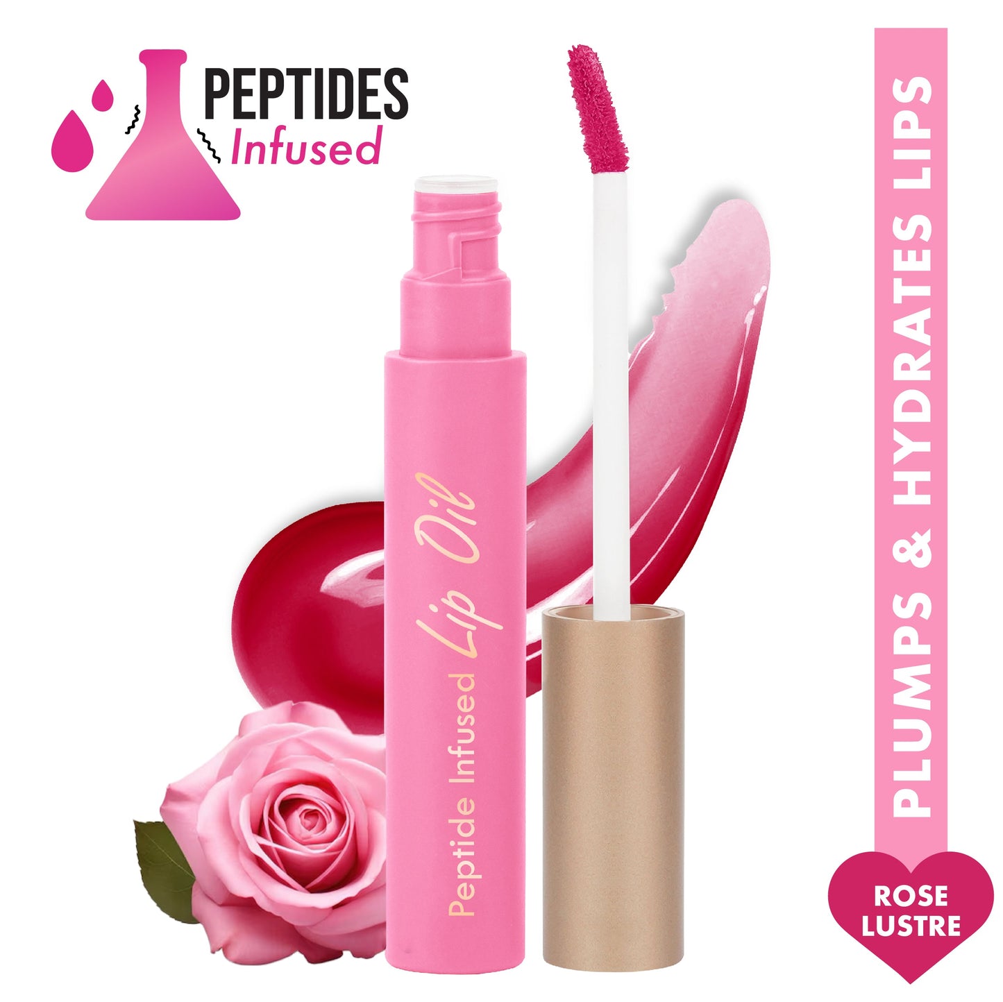 Insight Cosmetics Peptide Infused Lip Oil | 4.5 g | iBellaa