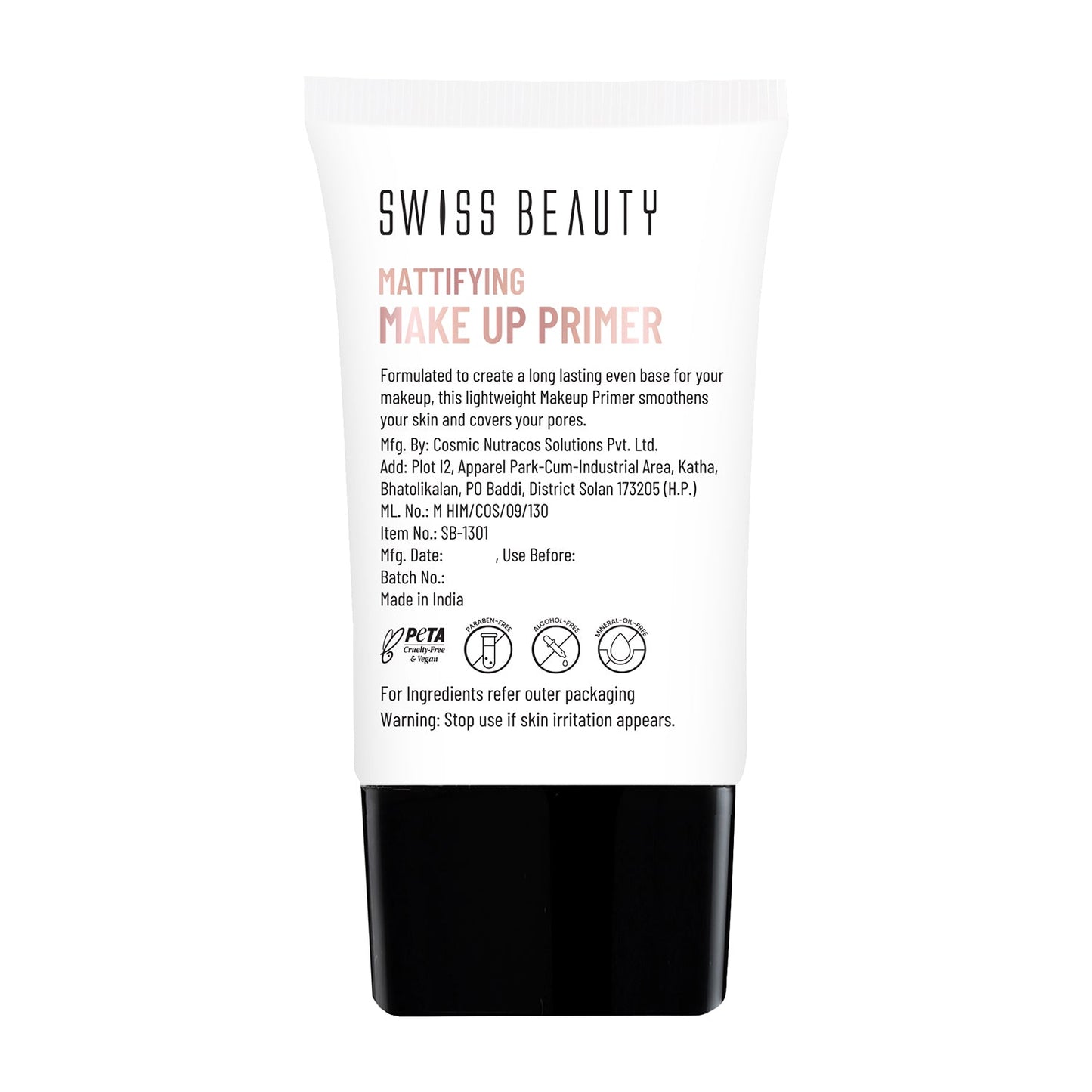 Swiss Beauty Oil Free Long Lasting Make-up Primer | 30 ml | iBellaa