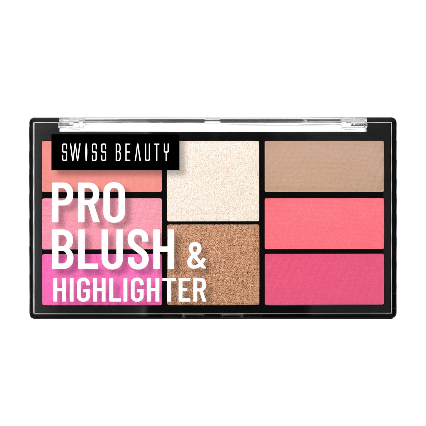 Swiss Beauty Pro Blush & Highlighter Palette | 18 g | iBellaa