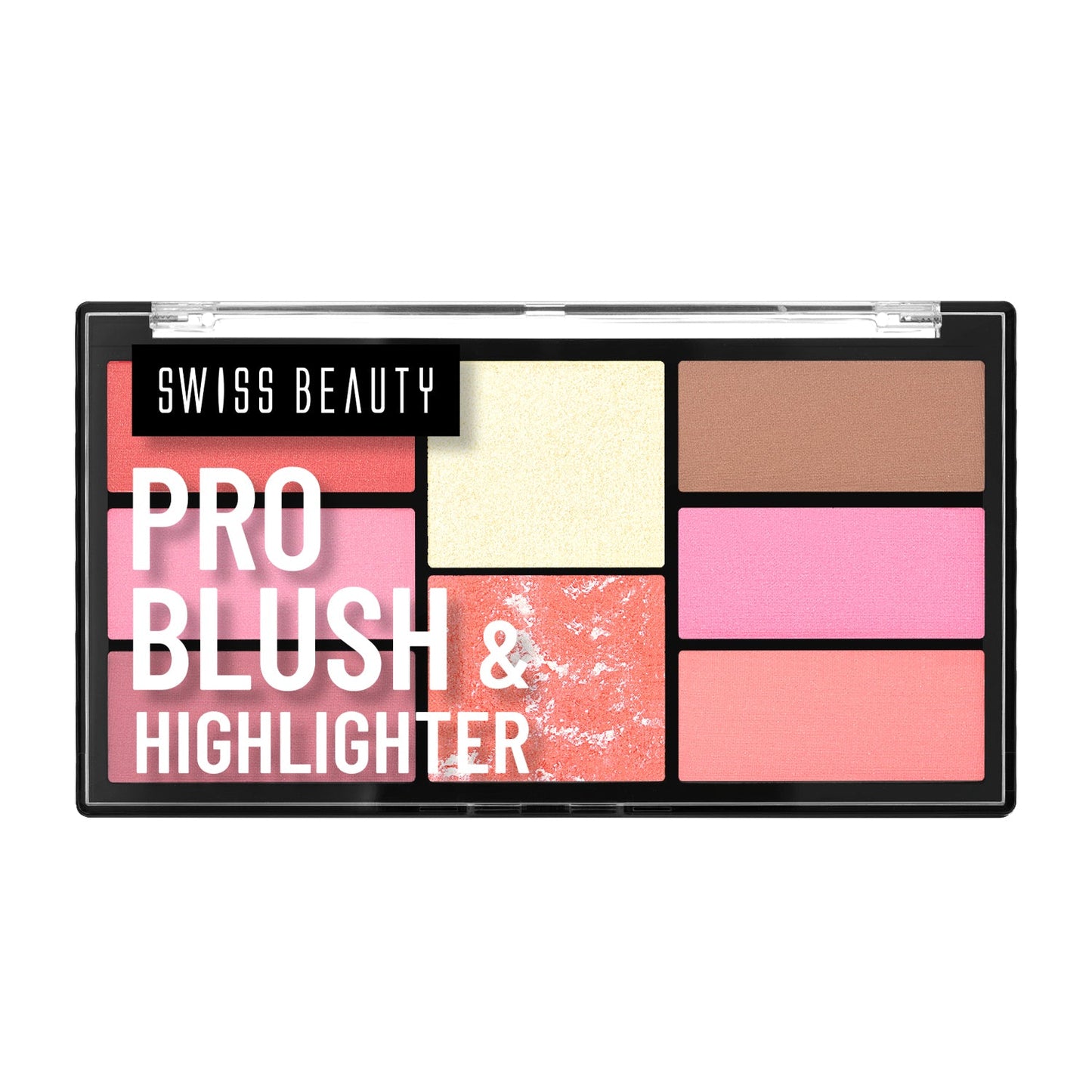 Swiss Beauty Pro Blush & Highlighter Palette | 18 g | iBellaa