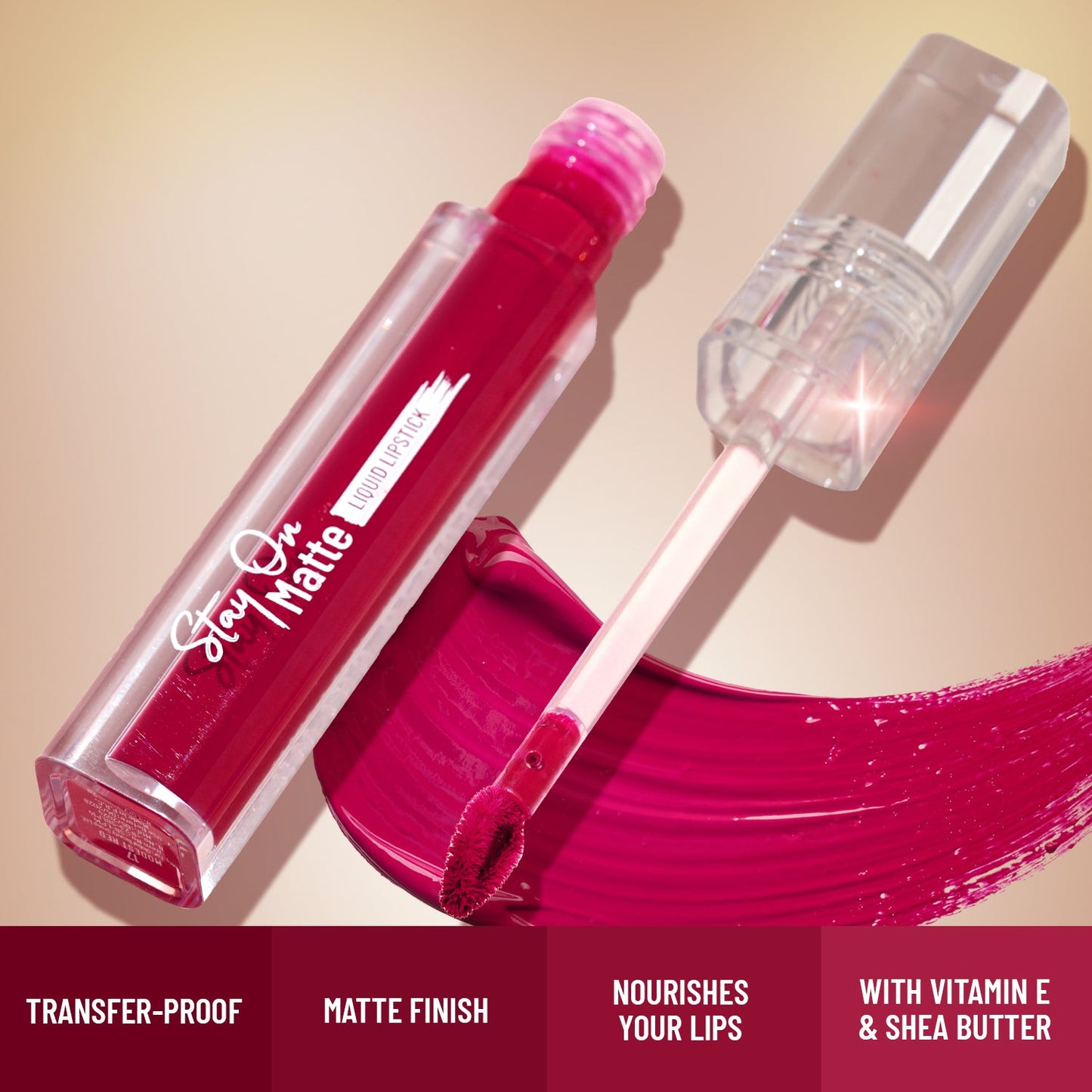 Swiss Beauty Stay On Matte Liquid Lipstick | 2.0 gm | iBellaa