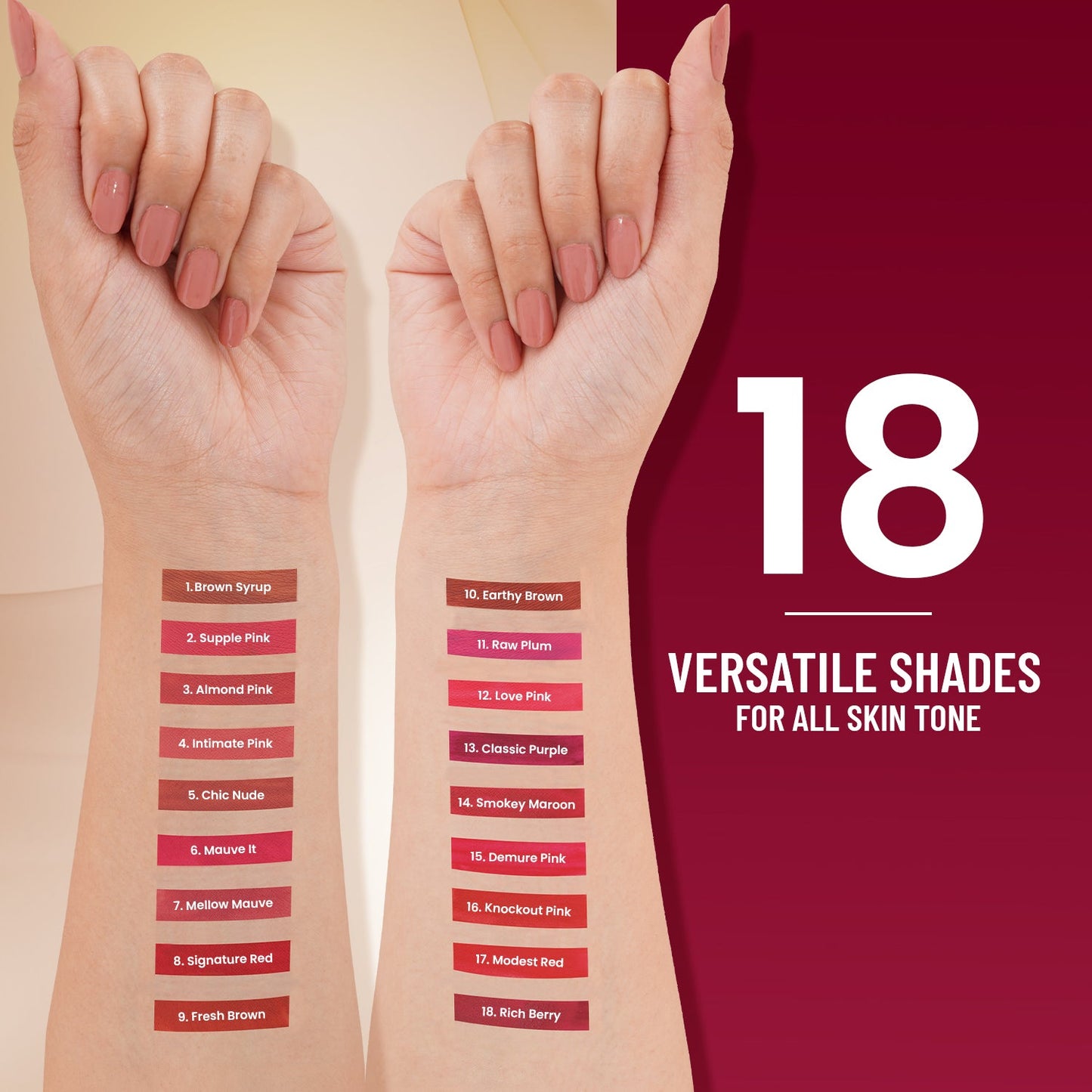 Swiss Beauty Stay On Matte Liquid Lipstick | 2.0 gm | iBellaa