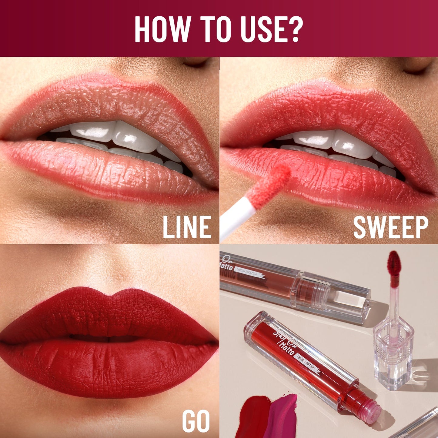 Swiss Beauty Stay On Matte Liquid Lipstick | 2.0 gm | iBellaa