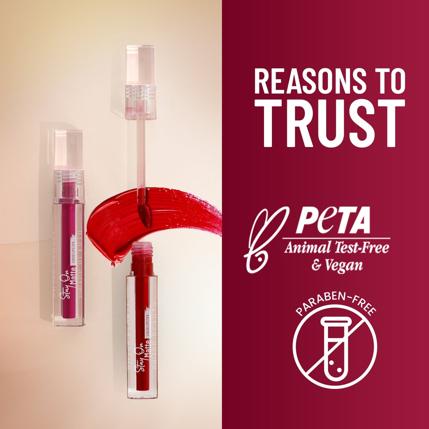 Swiss Beauty Stay On Matte Liquid Lipstick | 2.0 gm | iBellaa