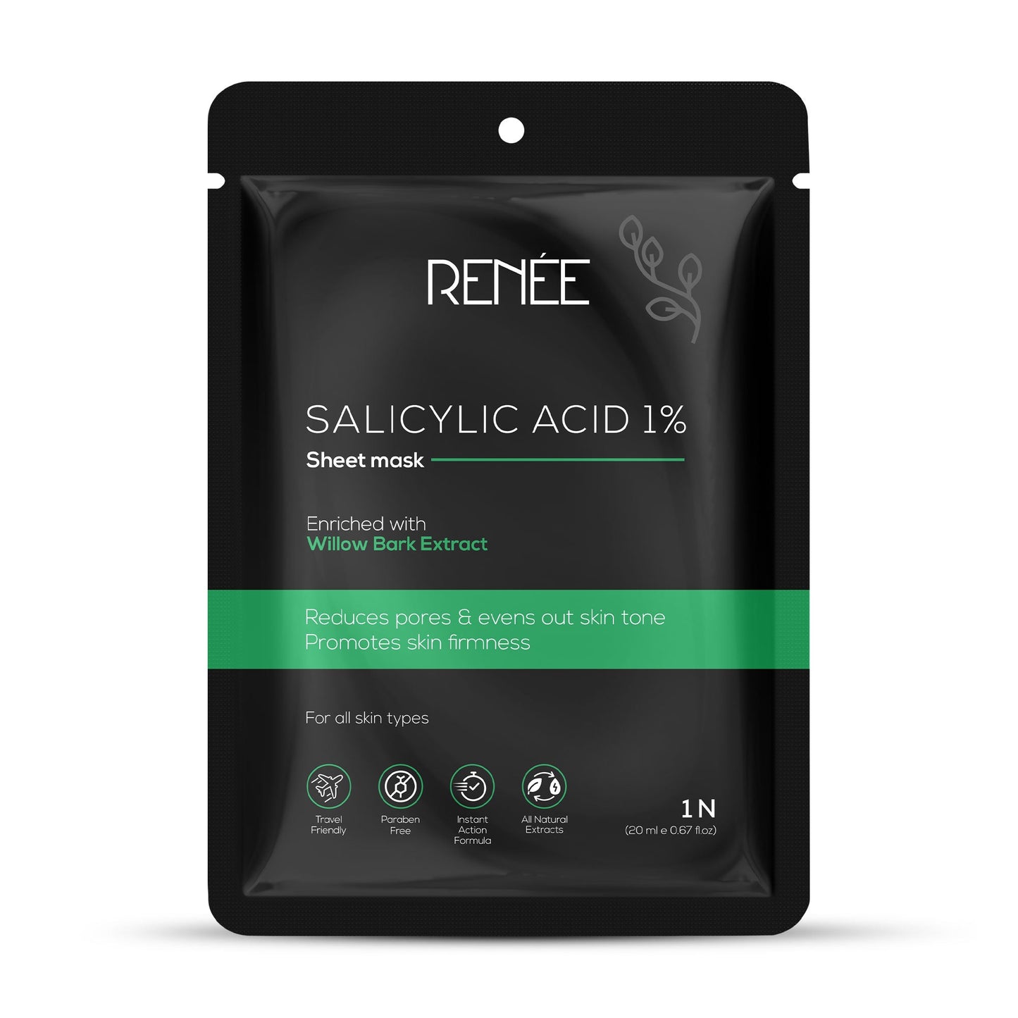 RENEE Salicylic Acid Sheet Mask, 20ml | iBellaa