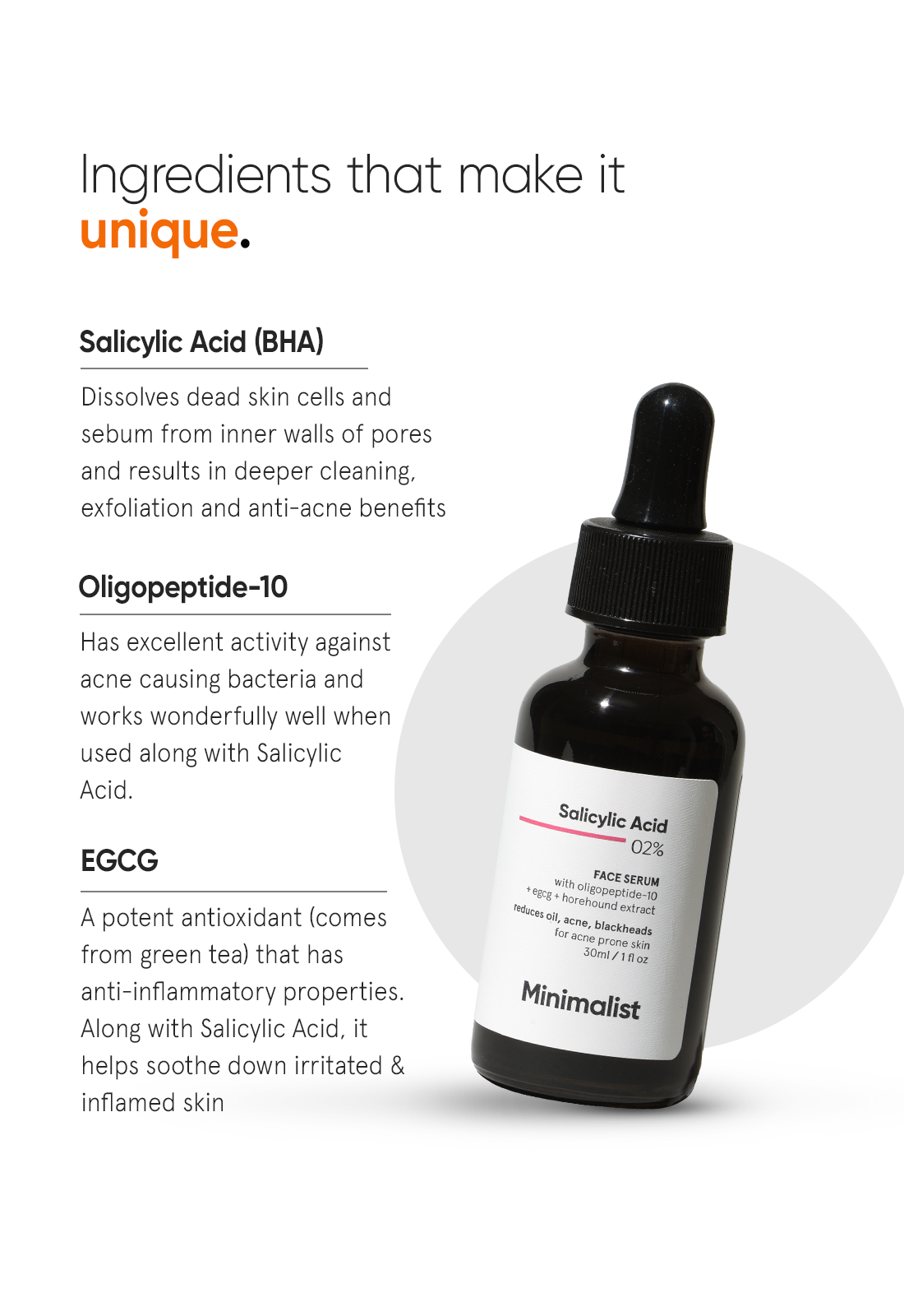 Minimalist Salicylic Acid 2% Face Serum | iBellaa