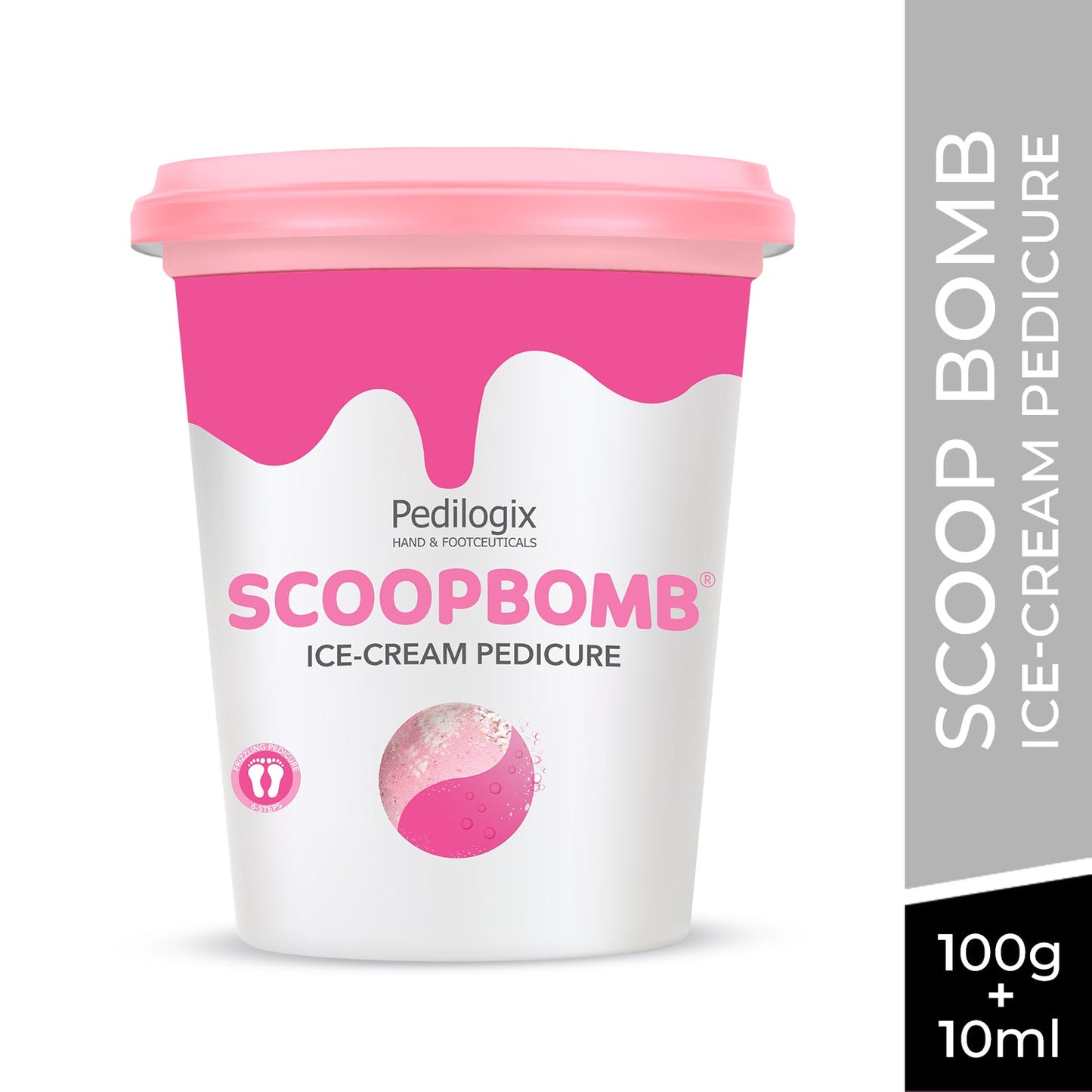 O3+ Pedilogix Scoop Bomb Pedicure | Soft, Moisturised Feet | 100g+10ml | iBellaa