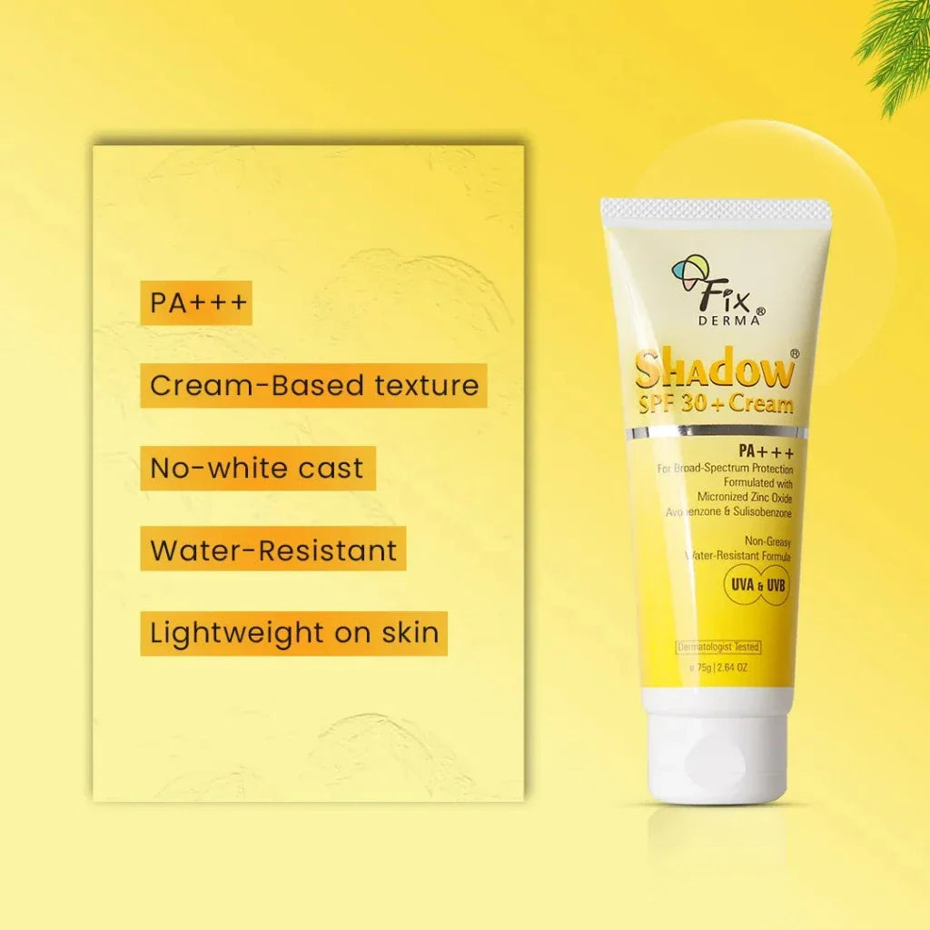 Fixderma Shadow Sunscreen SPF 30+ Cream | 75 g | iBellaa