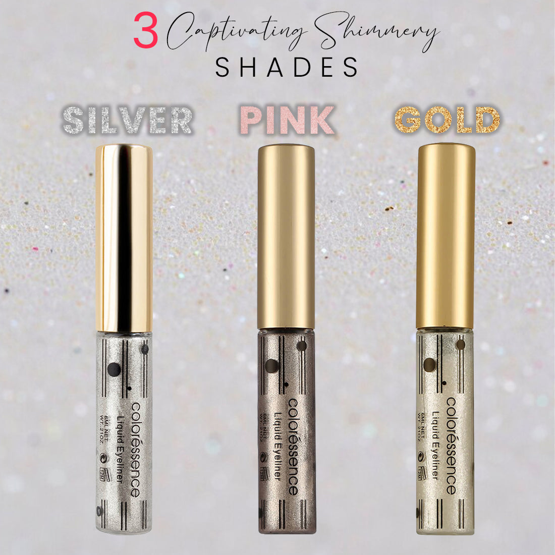 Coloressence Shimmer Gel Eye Liner | 6 ml | iBellaa