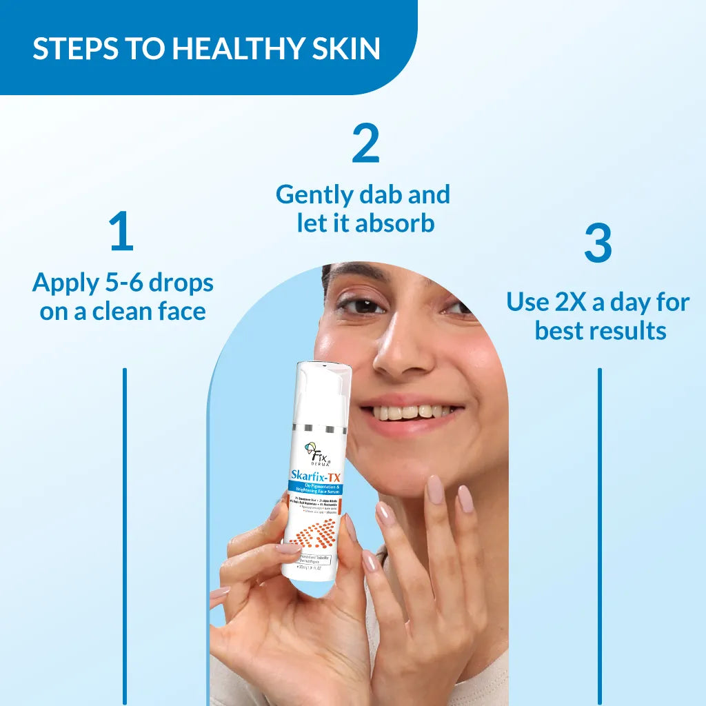 Fixderma Skarfix-TX De-Pigmentation & Brightening Face Serum | 30 ml | iBellaa