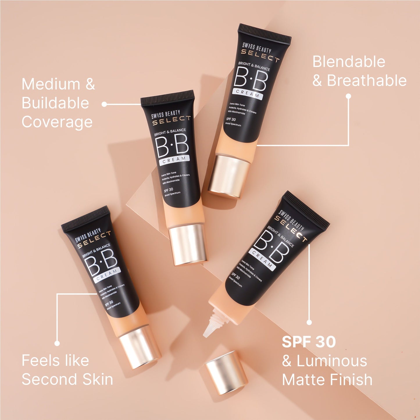 Swiss Beauty Select Bright & Balance BB Cream | 30 g | iBellaa