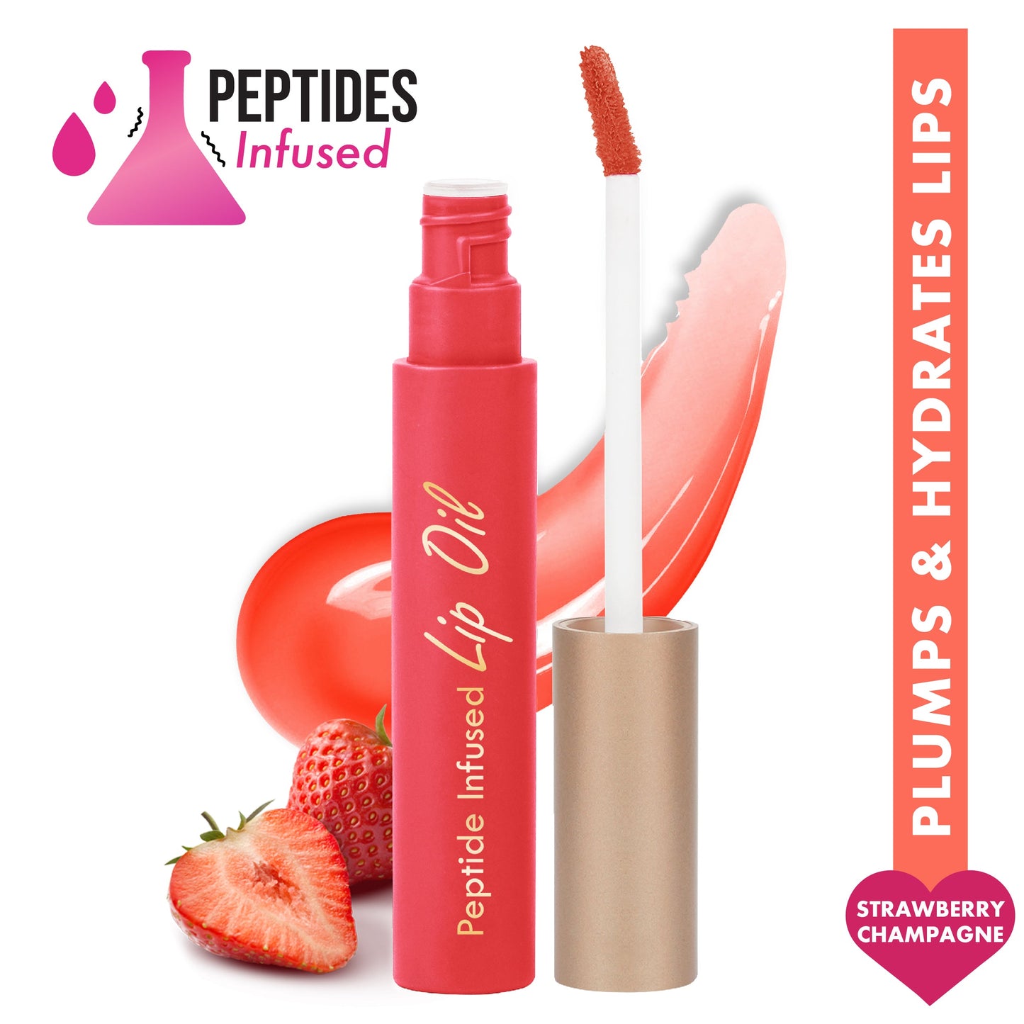 Insight Cosmetics Peptide Infused Lip Oil | 4.5 g | iBellaa
