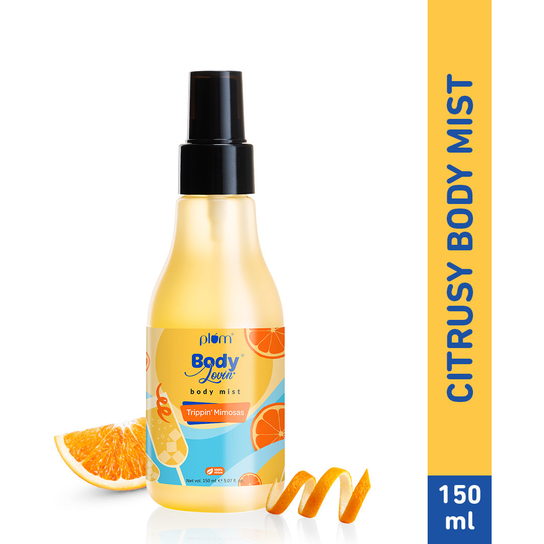 Plum Trippin' Mimosas Body Mist | Long-Lasting Citrus Fragrance | iBellaa