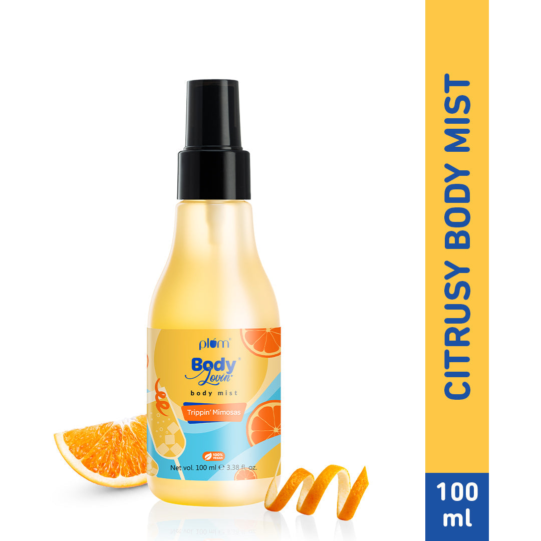 Plum Trippin' Mimosas Body Mist | Long-Lasting Citrus Fragrance | iBellaa