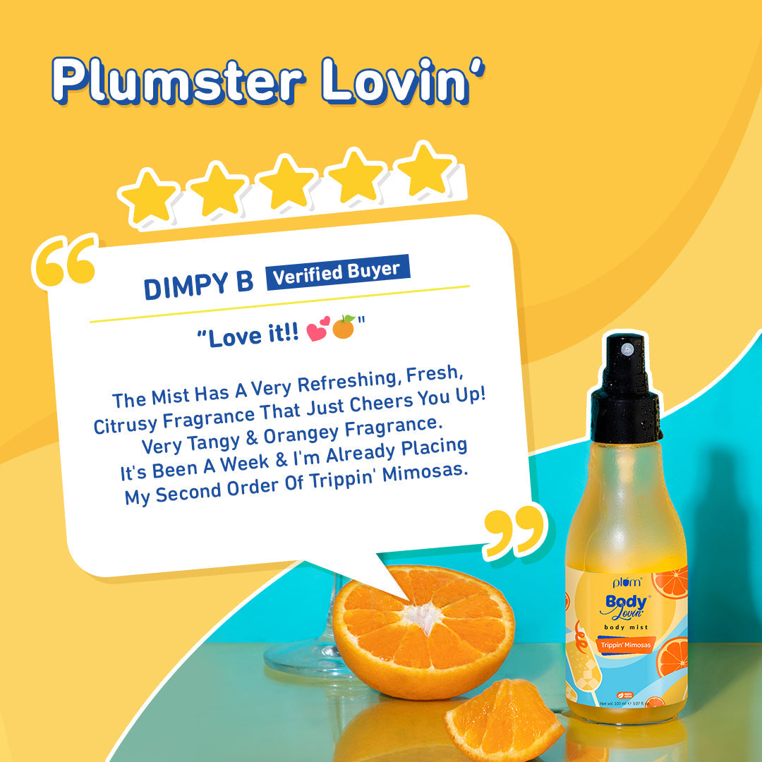 Plum Trippin' Mimosas Body Mist | Long-Lasting Citrus Fragrance | iBellaa
