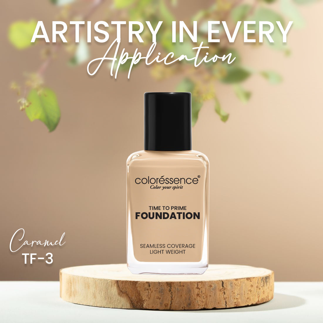 Coloressence Time to Prime Full Coverage Liquid Foundation | 30 ml | iBellaa