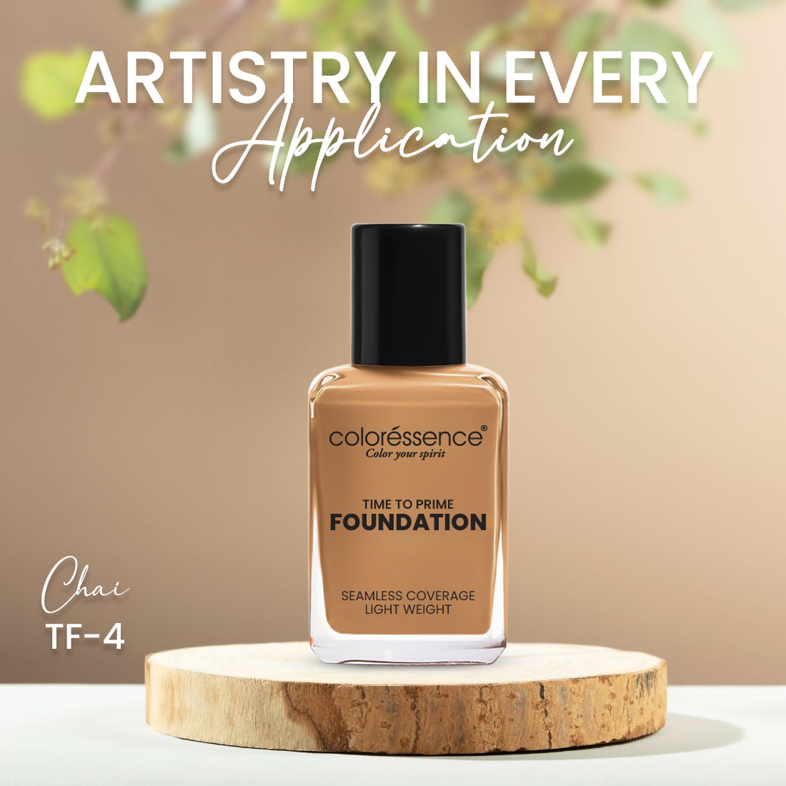 Coloressence Time to Prime Full Coverage Liquid Foundation | 30 ml | iBellaa