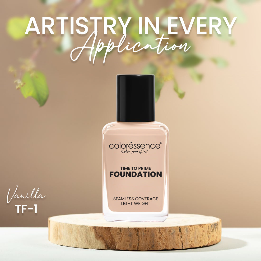 Coloressence Time to Prime Full Coverage Liquid Foundation | 30 ml | iBellaa