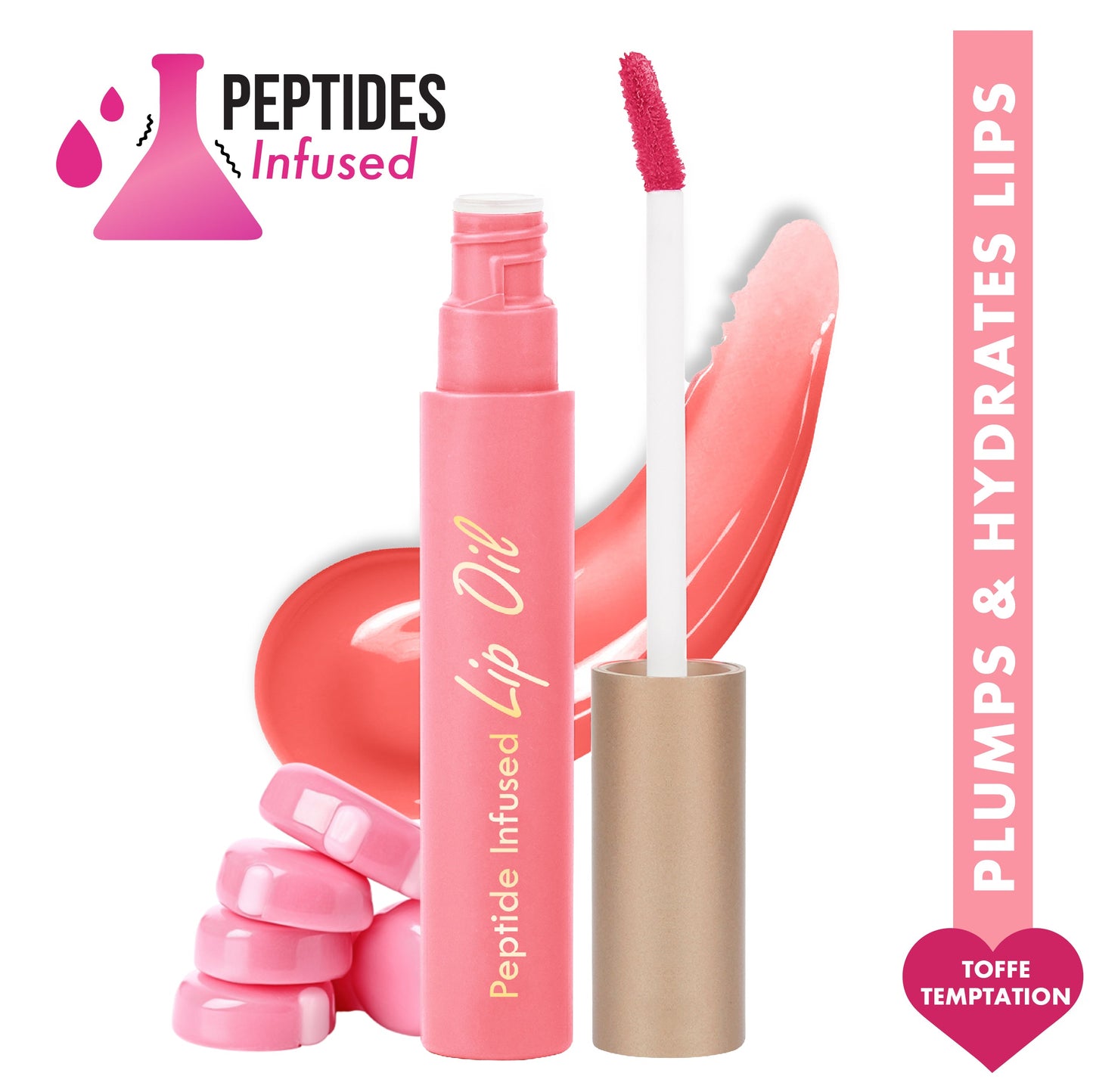 Insight Cosmetics Peptide Infused Lip Oil | 4.5 g | iBellaa