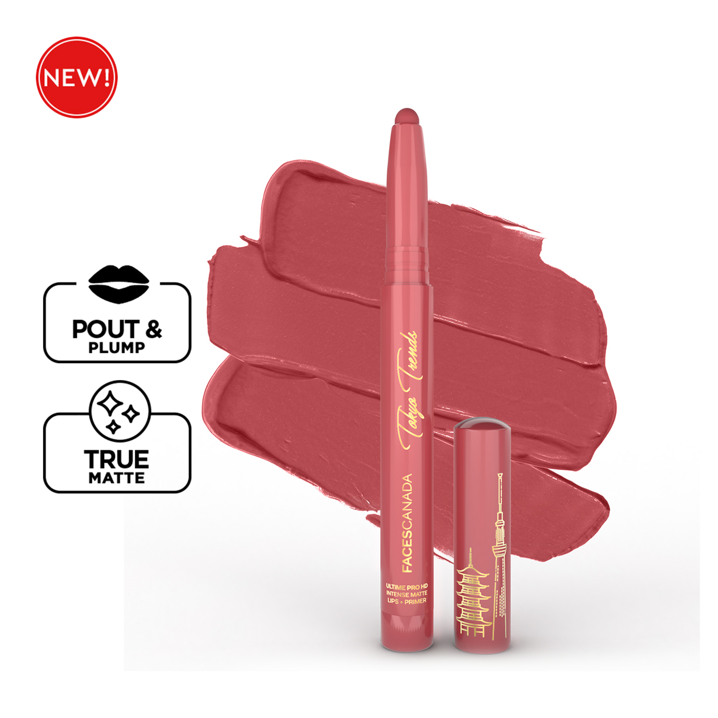 Faces Canada Ultime Pro HD Intense Matte Lips + Primer | 13 g | iBellaa
