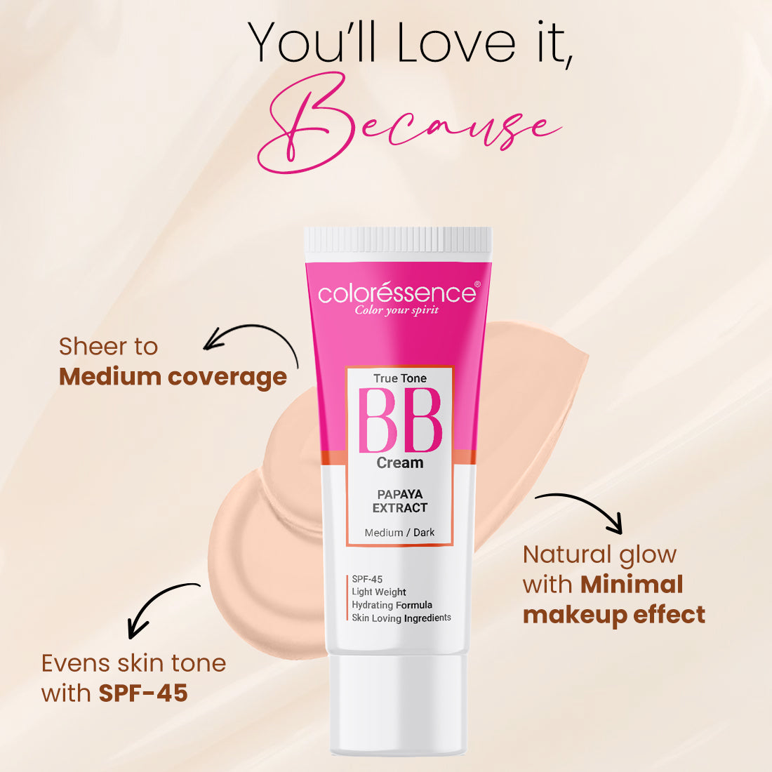 Coloressence True Tone BB CREAM | 30 g | iBellaa