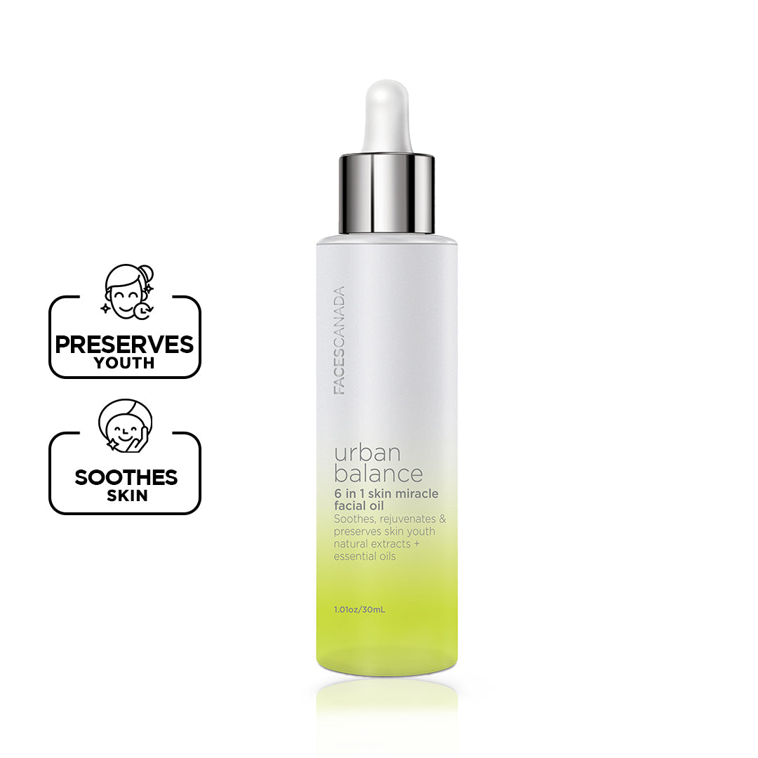 Faces Canada Urban Balance 6-in-1 Skin Miracle Facial Oil | 30 ml | iBellaa