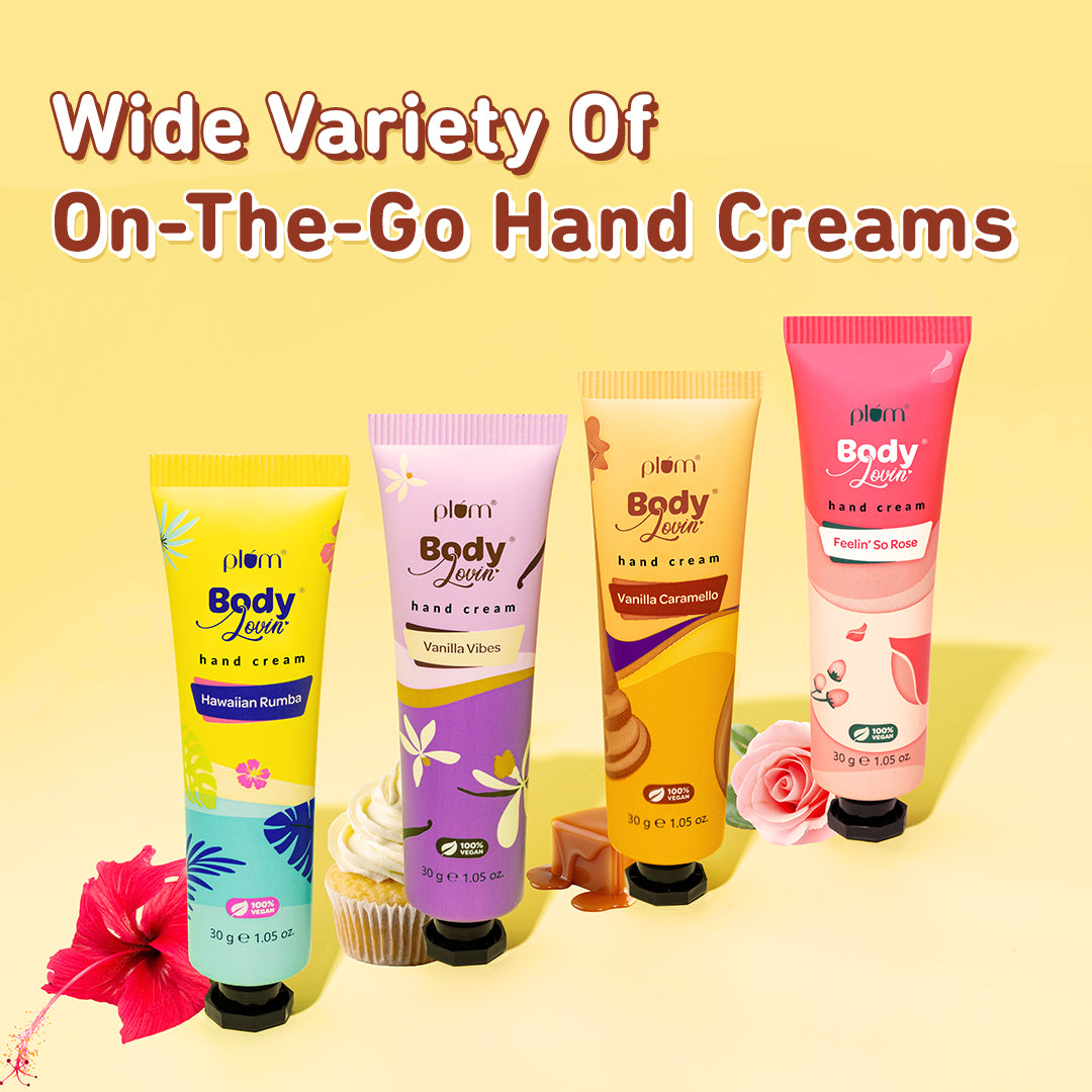 Plum Vanilla Caramello Hand Cream | Ultra-Moisturizing Shea Butter | 30 g | iBellaa