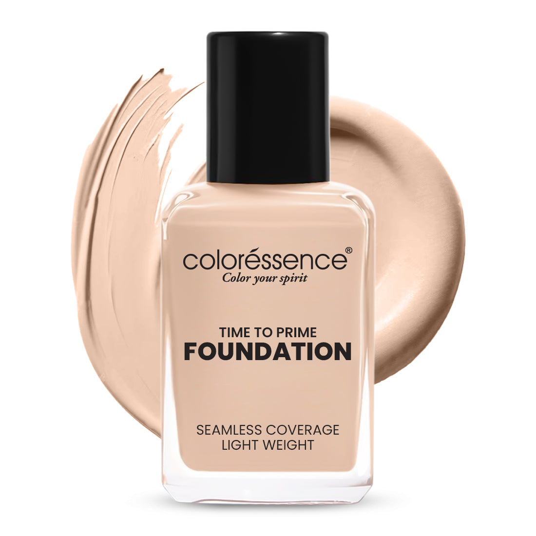 Coloressence Time to Prime Full Coverage Liquid Foundation | 30 ml | iBellaa